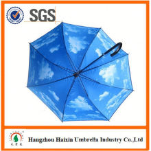 Top Quality 23'*8k Plastic Cover umbrella with golf eva club handle